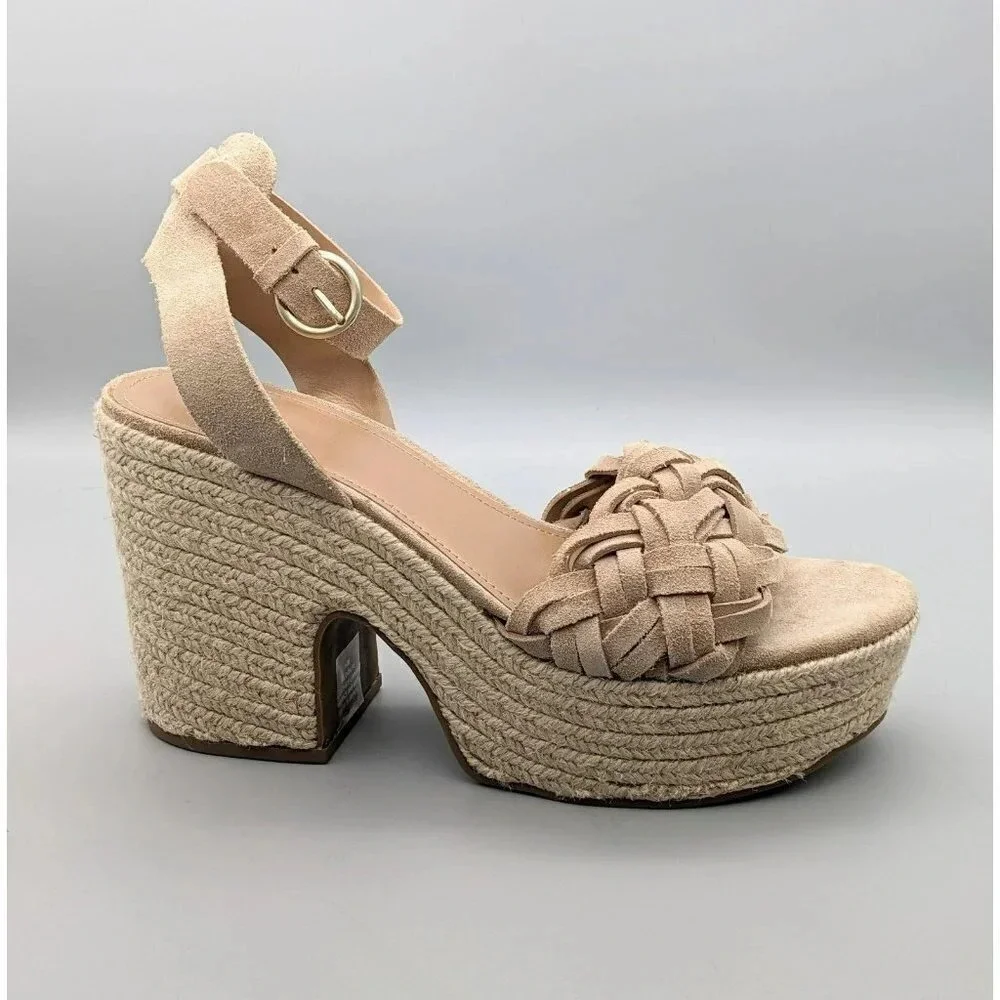Marc Fisher ODILIA ESPADRILLE PLATFORM SANDAL Size10 M (MSRP $160)